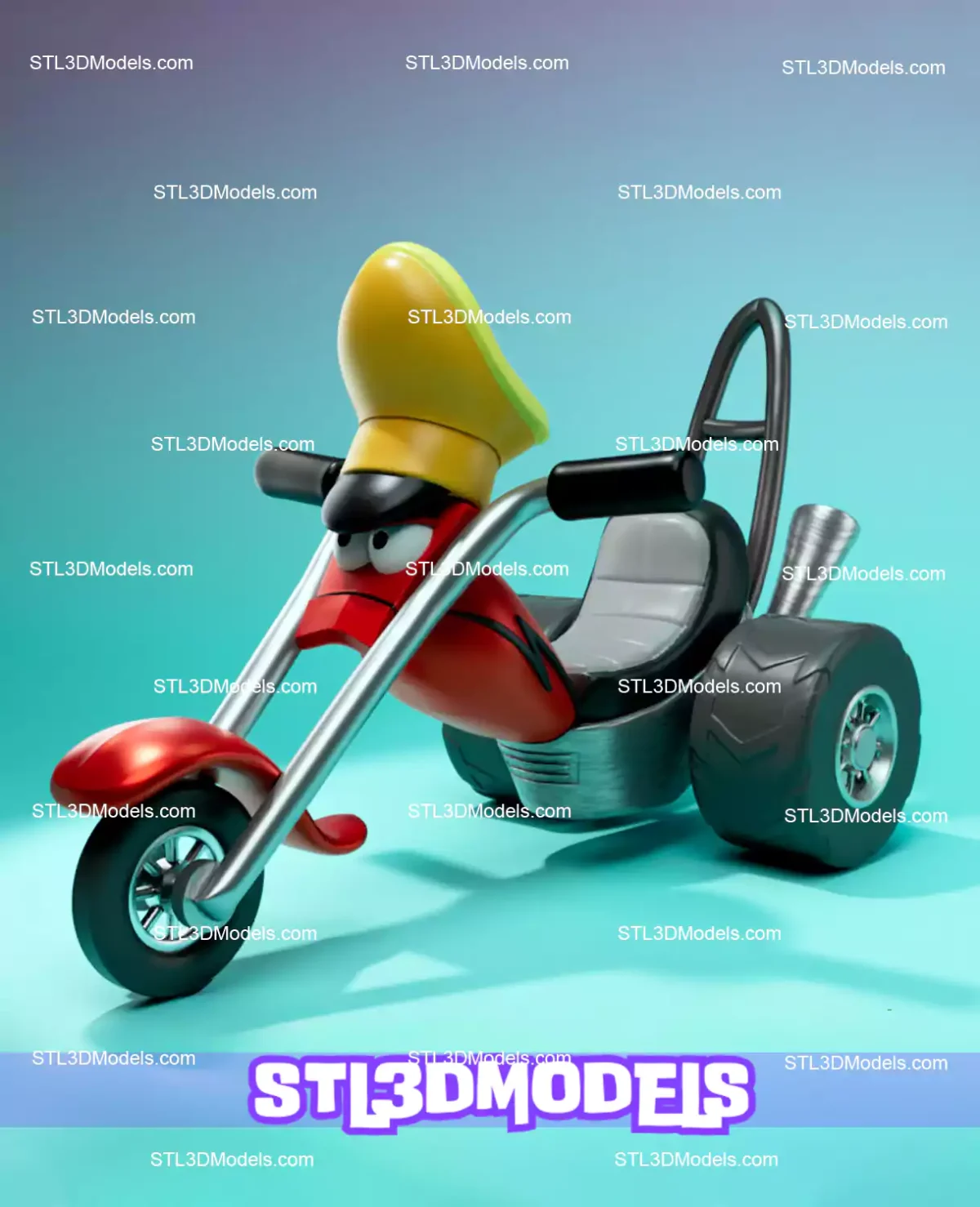 Wheelie and the Chopper Bunch STL Model