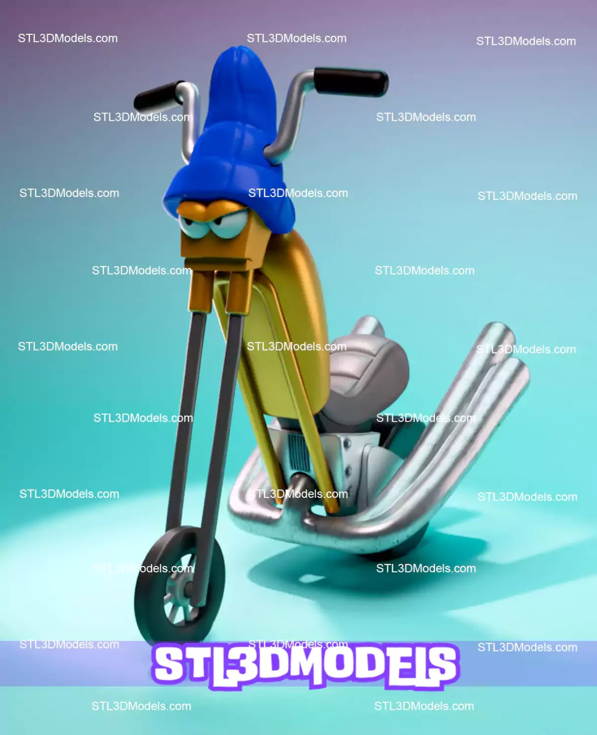 Wheelie and the Chopper Bunch STL Model