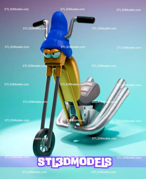 Wheelie and the Chopper Bunch STL Model