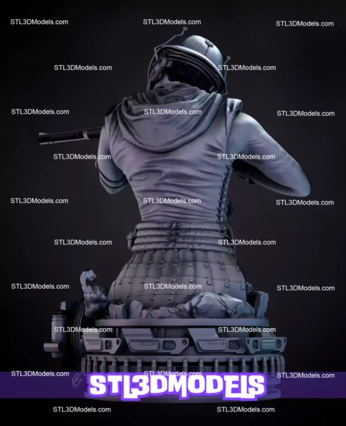 Zam Wesell Star Wars Bust STL File
