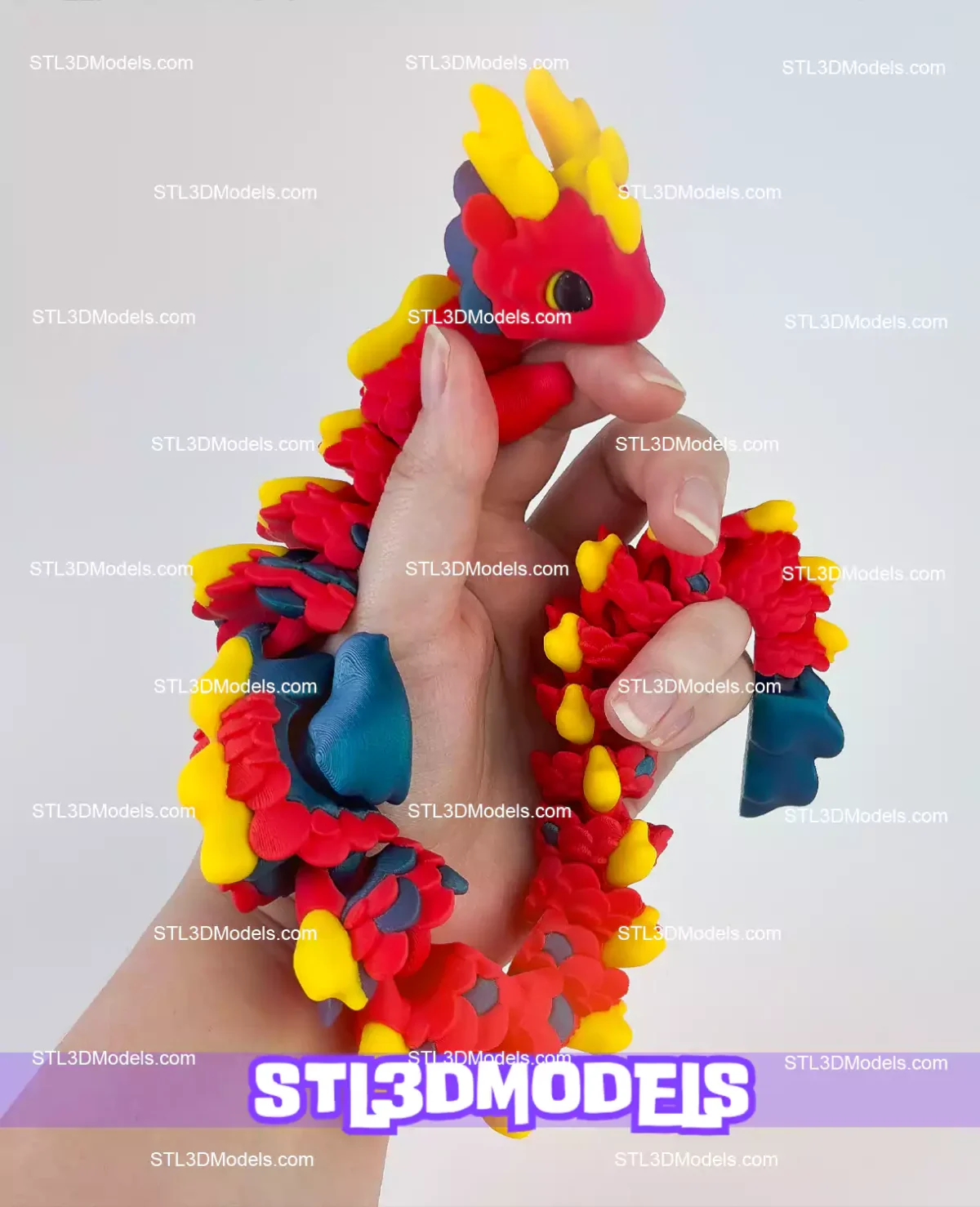 Baby Dragon and Egg STL and 3MF