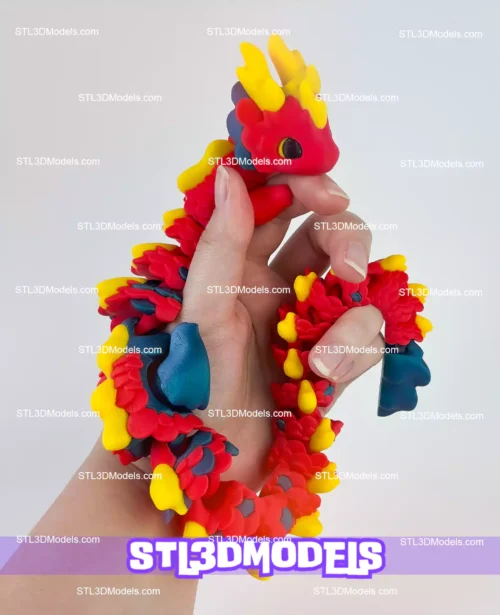 Baby Dragon and Egg STL and 3MF