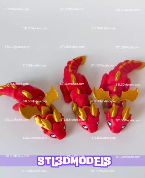 Little Dragon and Castle STL and 3MF