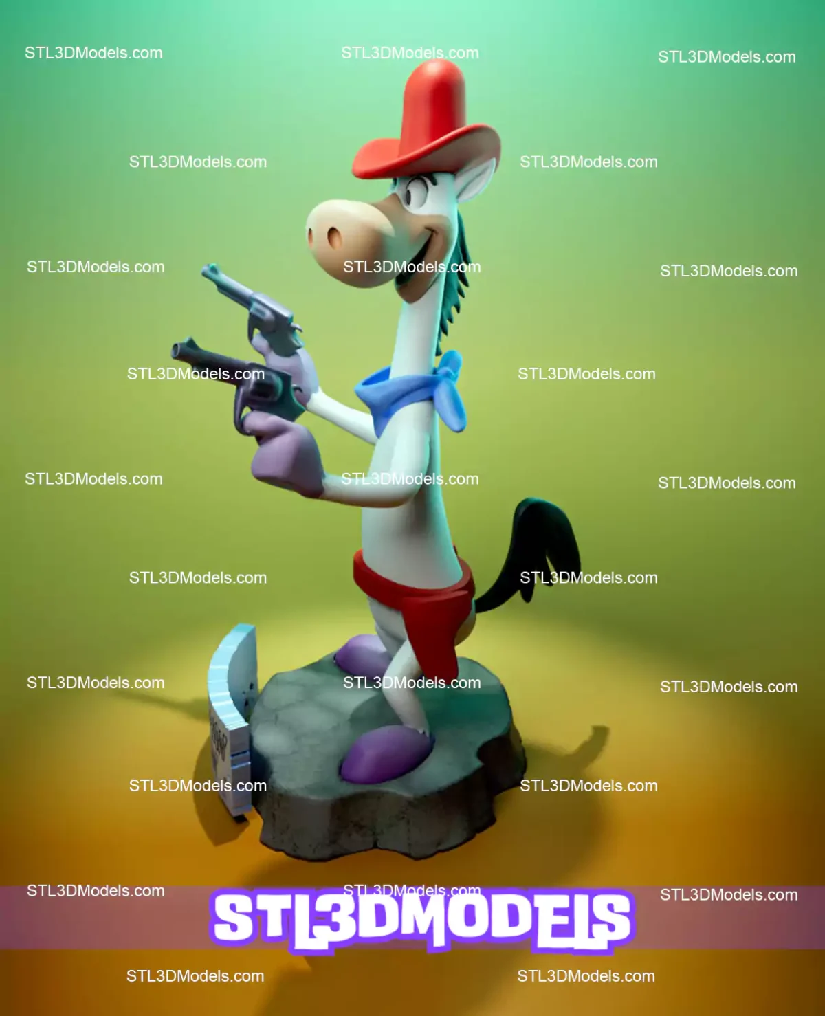 Quick Draw McGraw STL 3D Files