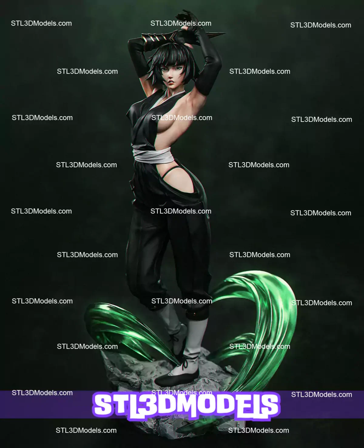 Soi Fon NSFW and SFW STL Model