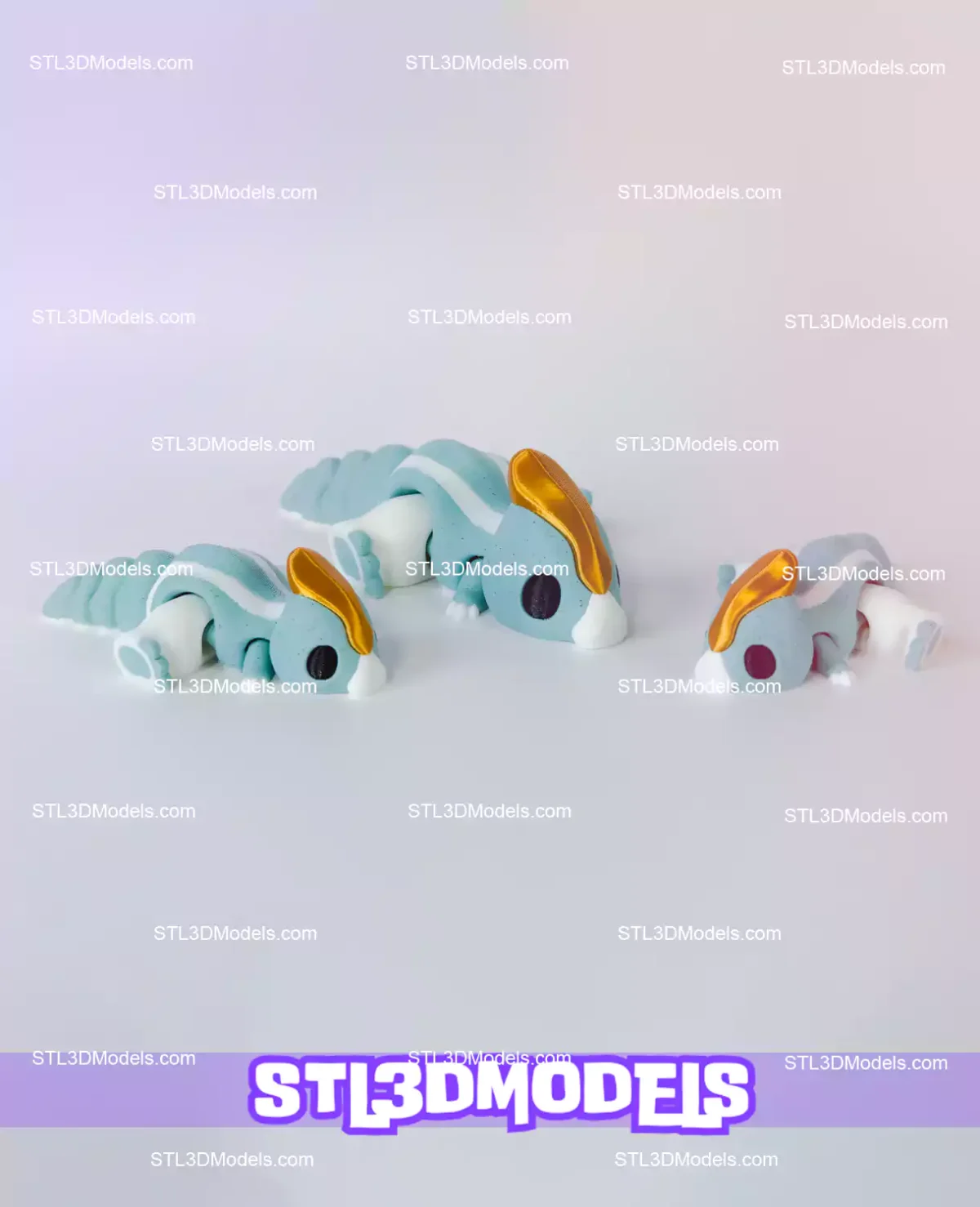 Parasaur Flexi STL and 3MF Model