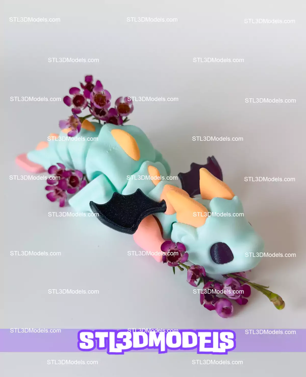 Little Dragon and Castle STL and 3MF