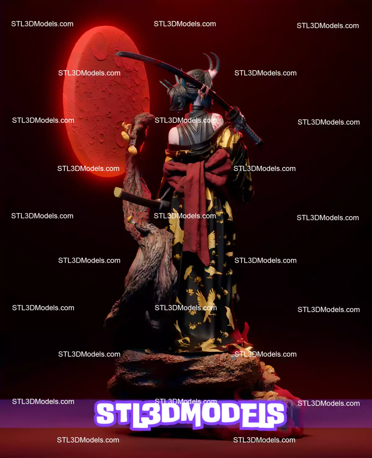 Oni STL File 3D Printable Model