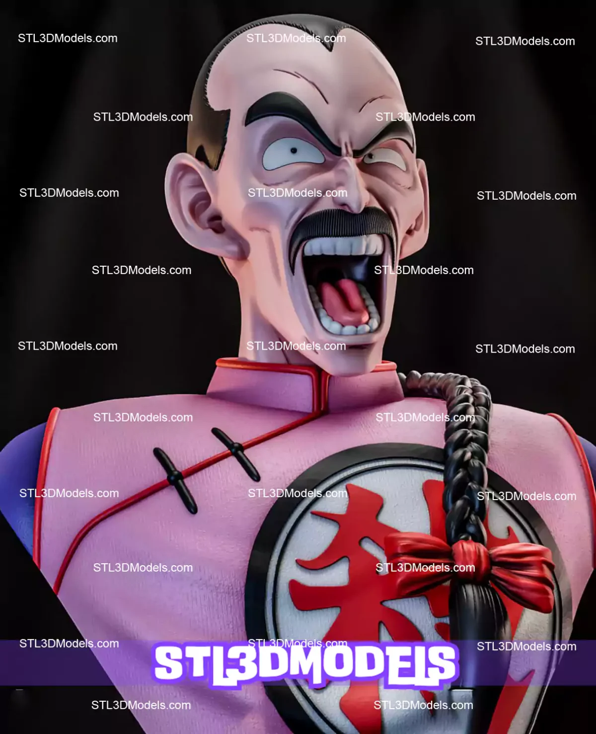 Tao Pai Pai Bust STL 3D Model
