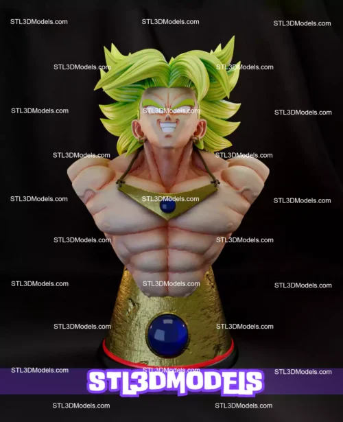 Broly Bust STL 3D Model