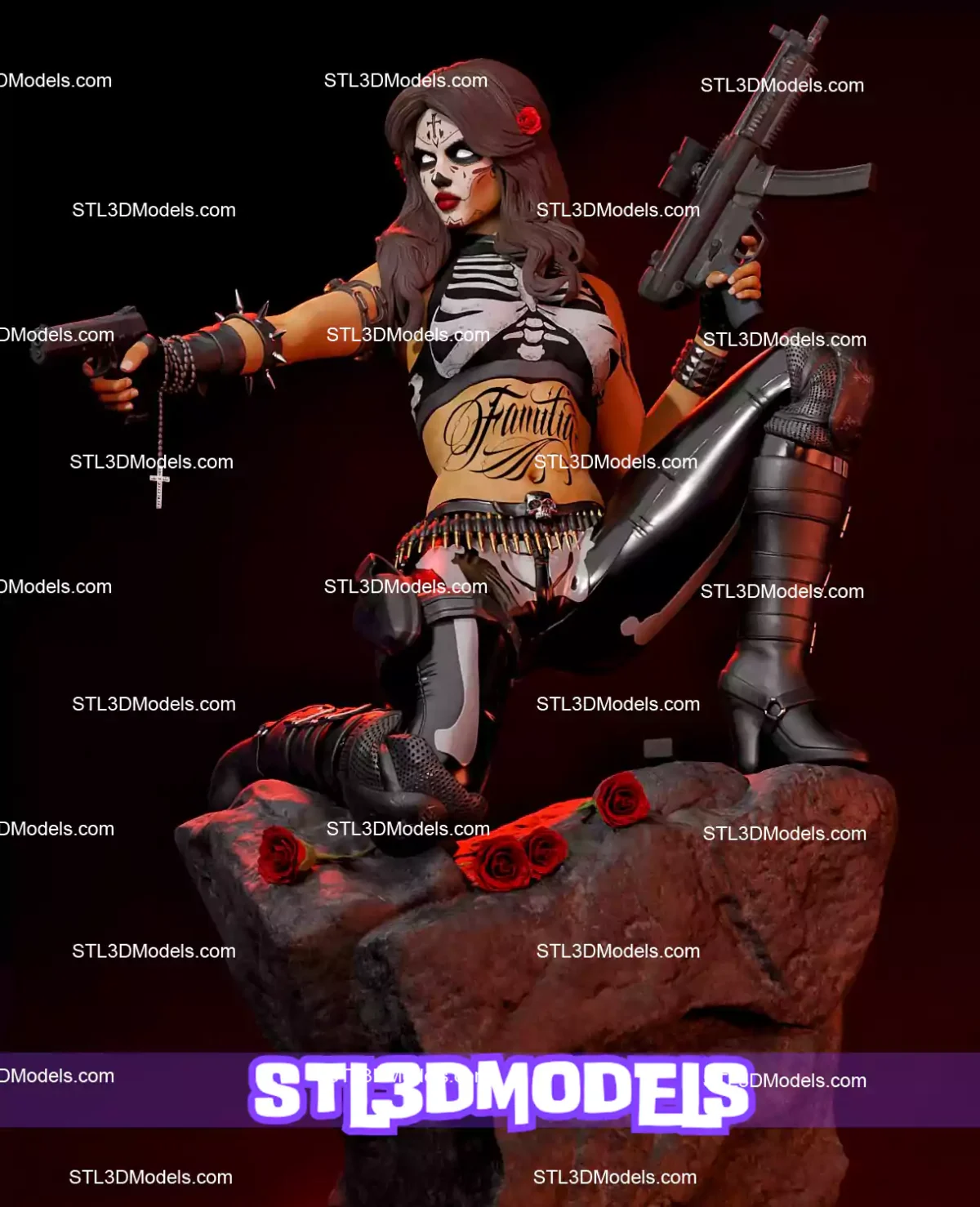 La Muerta Coffin Comics STL 3D Model 