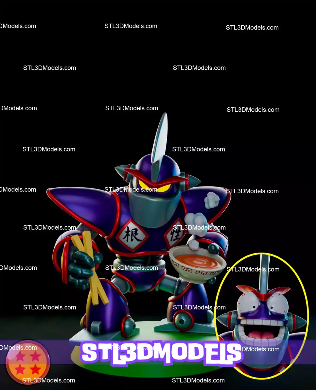 Robot Oolong STL 3D Model 