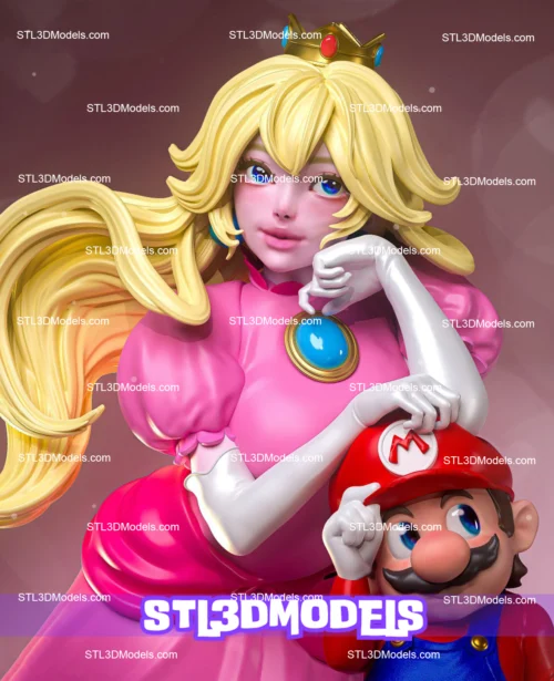Princess Peach STL 3D Model 