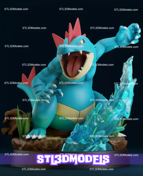 Feraligatr STL 3D Model 