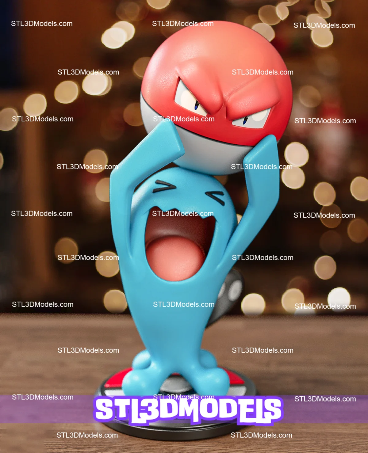 Wobbuffet Christmas STL 3D Model