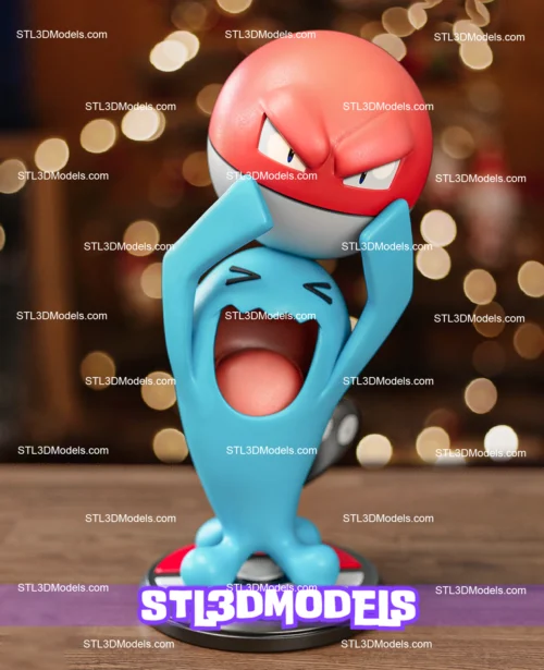 Wobbuffet Christmas STL 3D Model