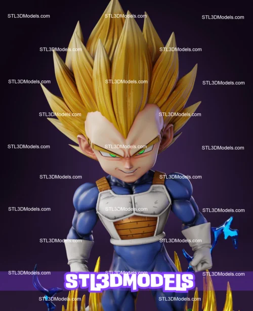 Super Vegeta STL 3D Model 