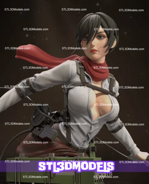 Mikasa Ackerman STL 3D Model 