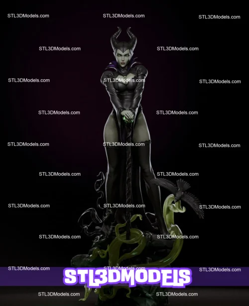 Maleficent Dark Magic STL 3D Model 