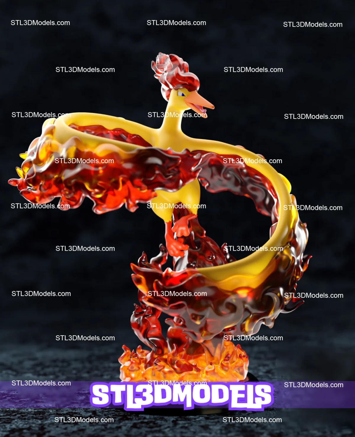 Moltres STL 3D Model