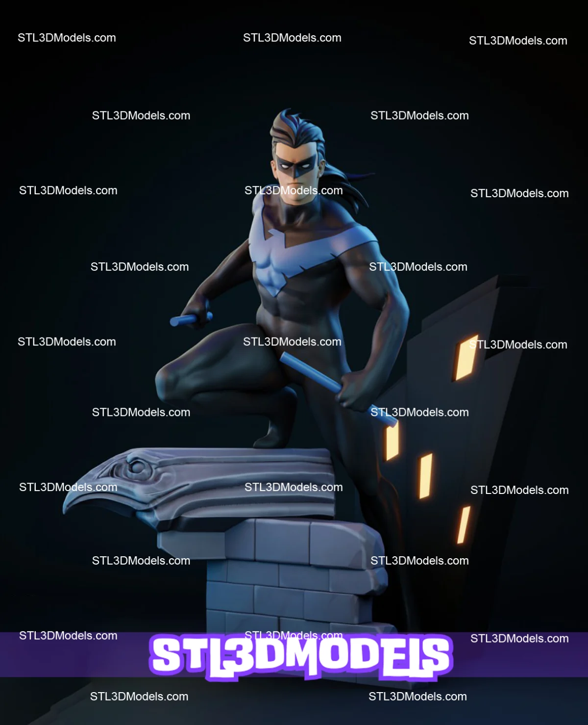 Nightwing STL 3D Model 