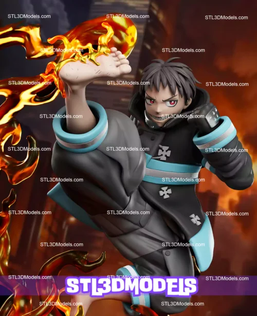 Shinra Kusakabe STL 3D Model 