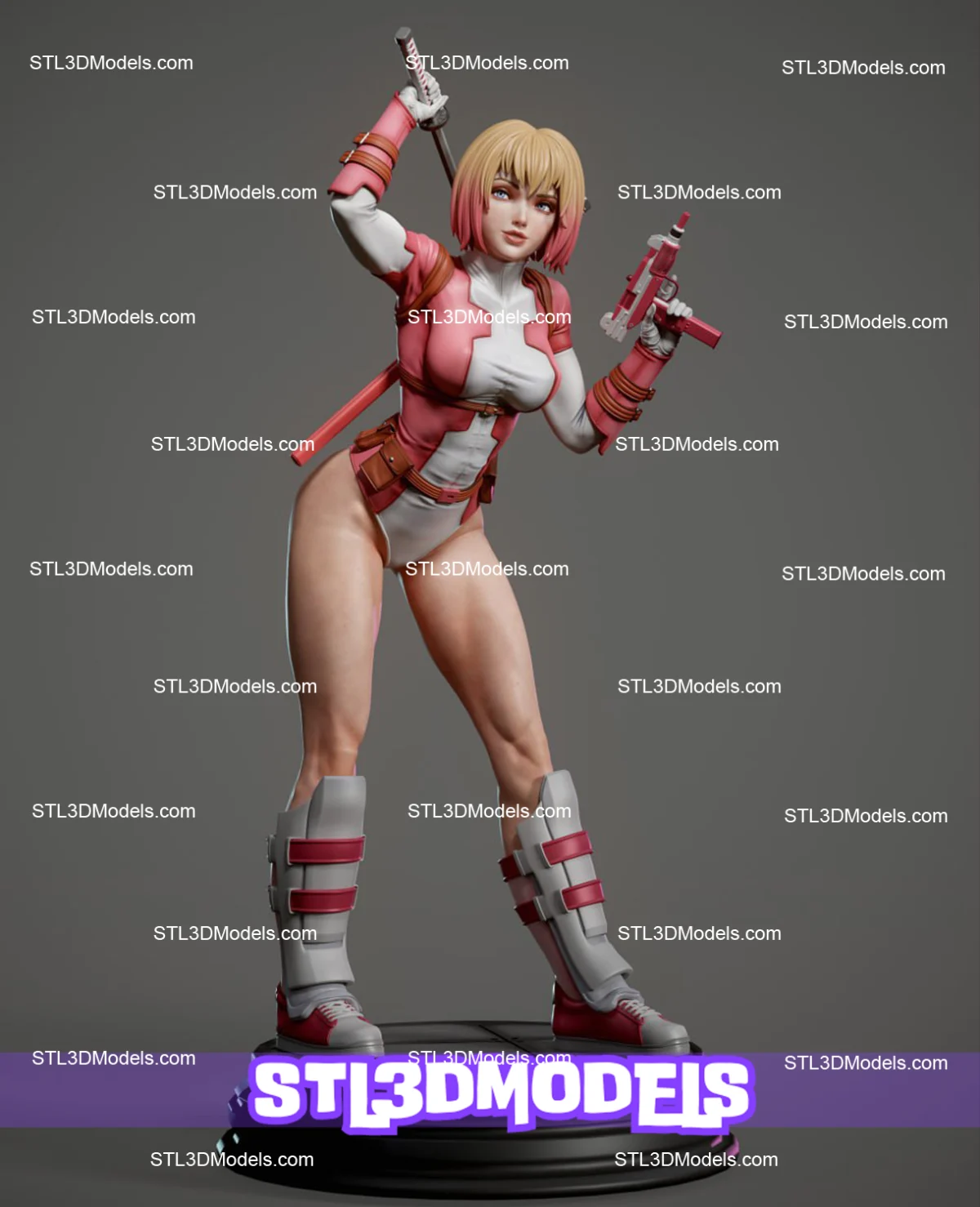 Gwenpool STL 3D Model 