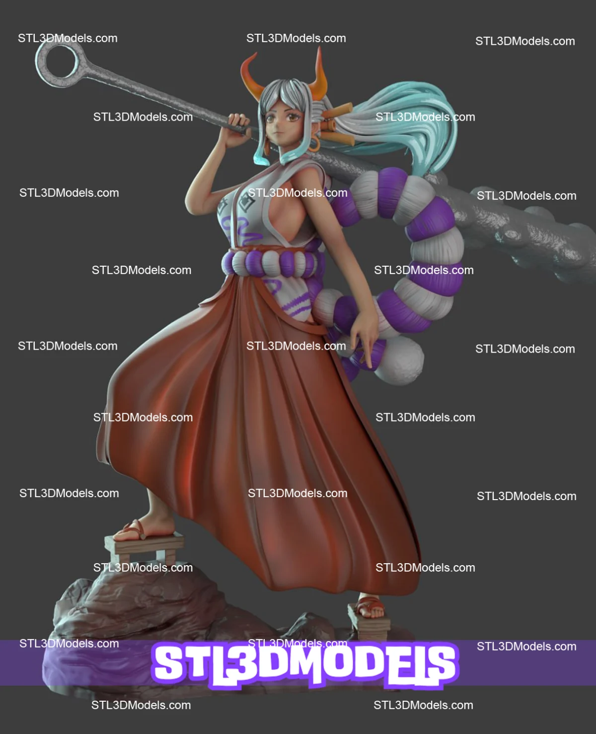 Yamato One Piece STL 3D Model