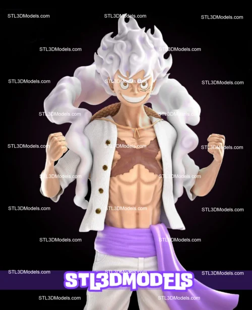 Luffy Gear 5 STL 3D Model 