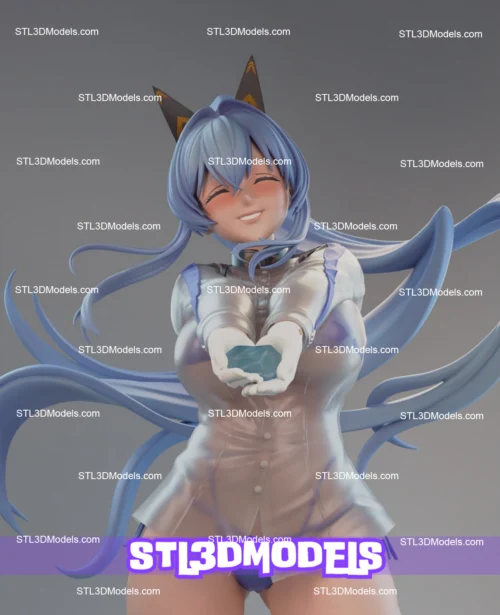 Nikke Helm Aquamarine STL 3D Model