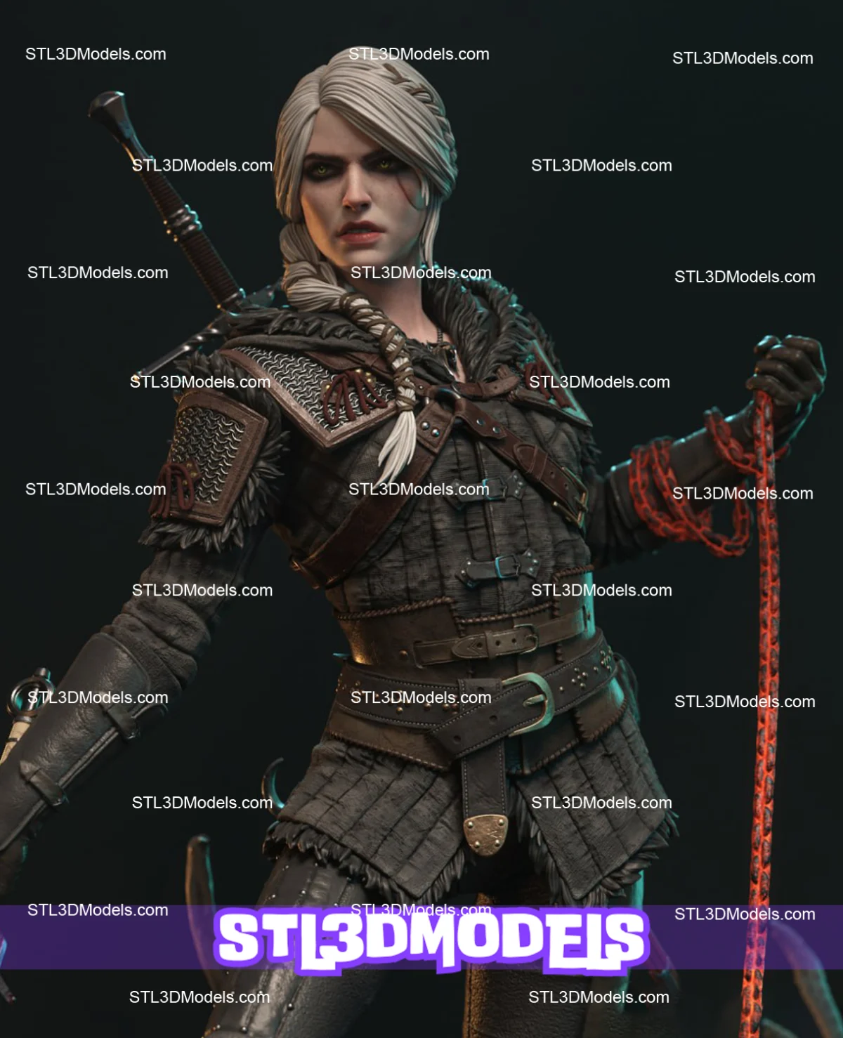 Ciri STL 3D Model 
