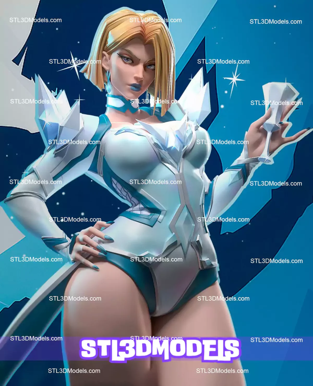 Emma Frost STL 3D Model