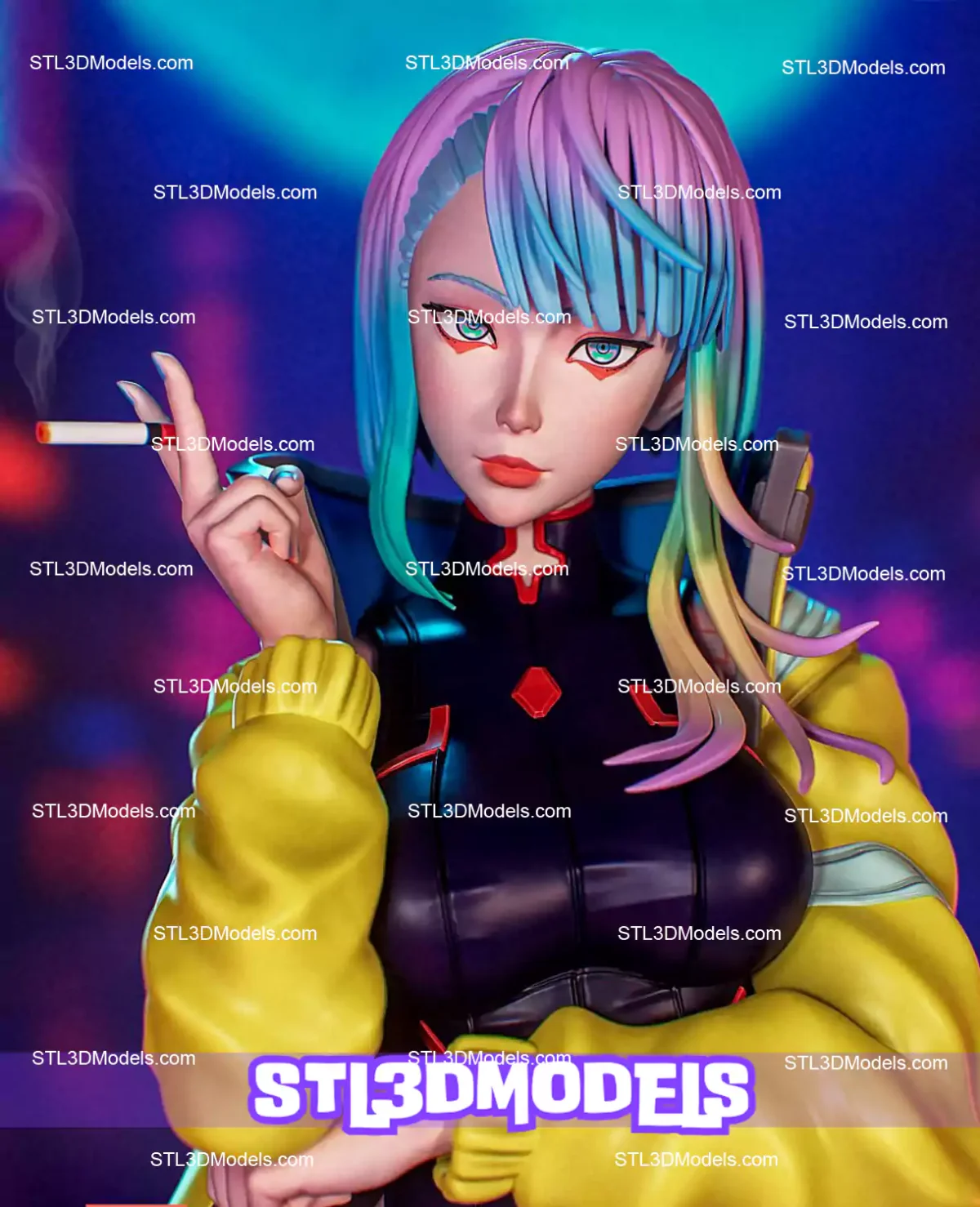 Lucy Cyberpunk Edgerunners STL 3D Model 