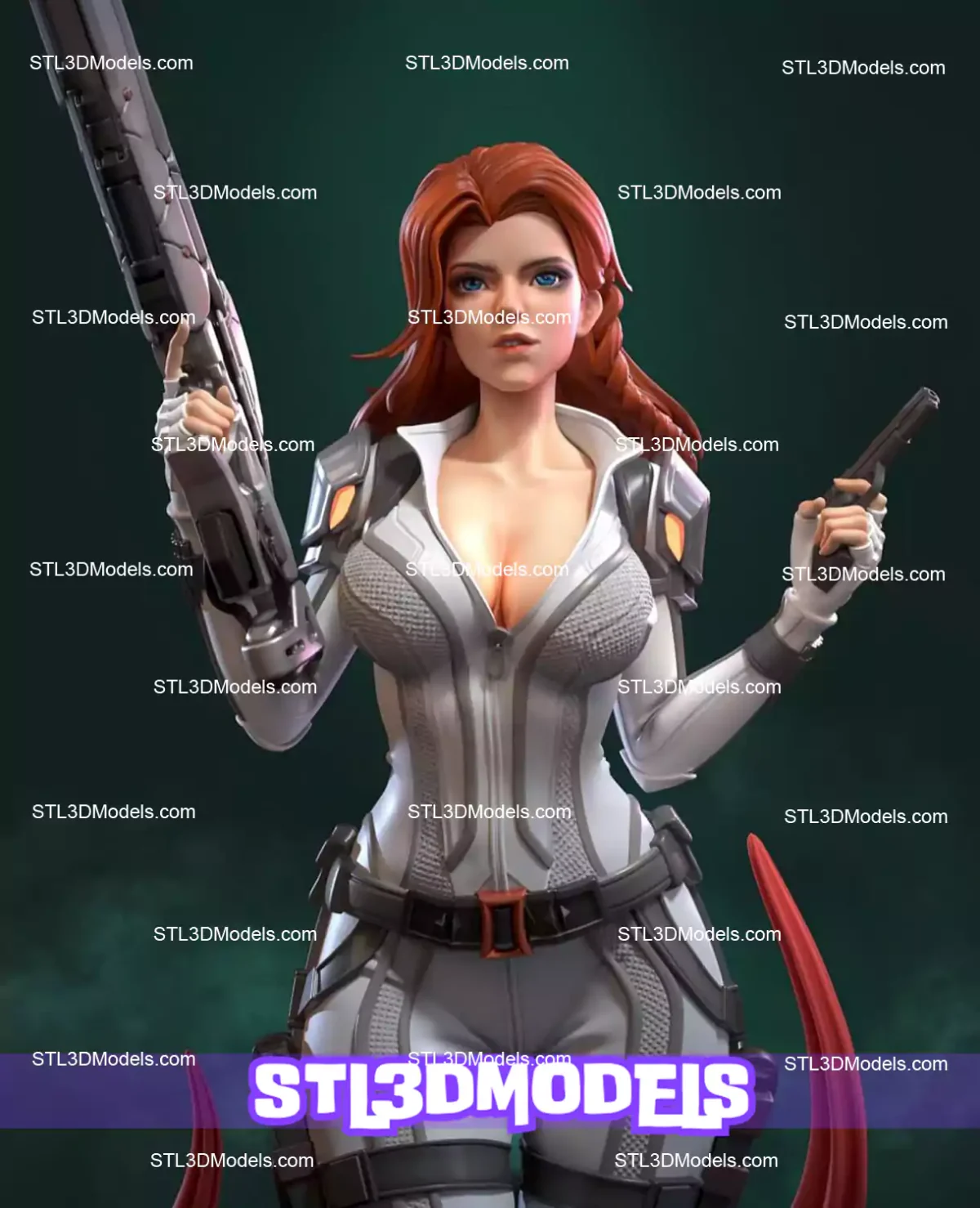 Black Widow STL 3D Model