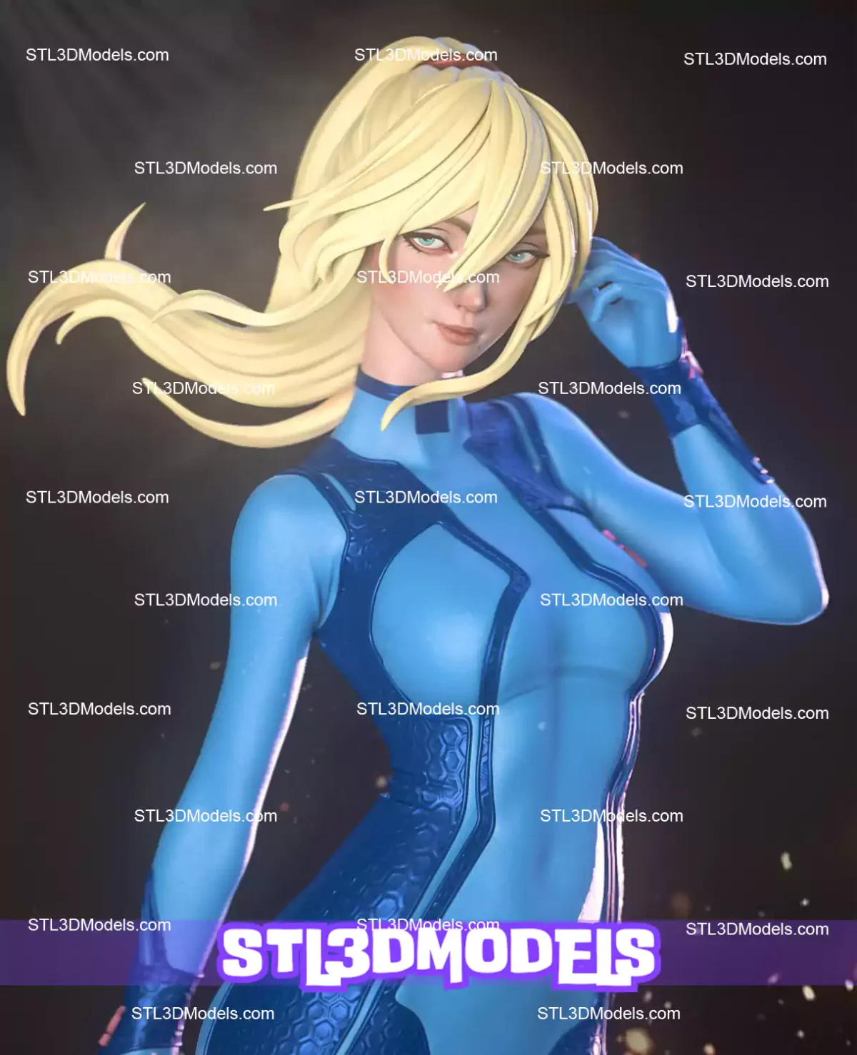Samus Aran STL 3D Model 