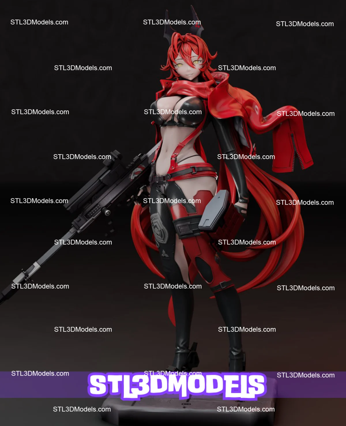 Red Hood Nikke STL 3D Model 