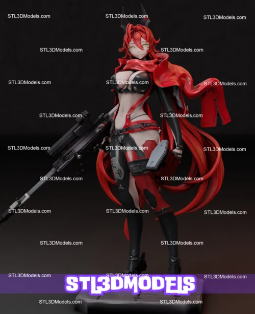 Red Hood Nikke STL 3D Model 