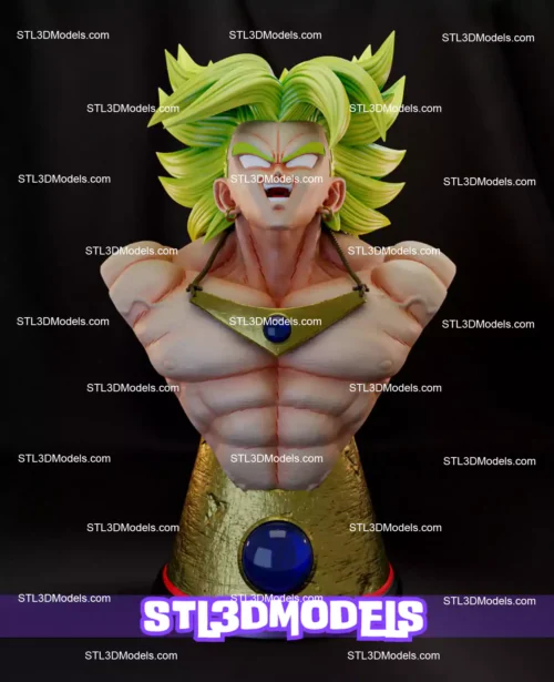 Broly Bust STL 3D Model