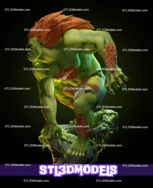 Blanka Street Fighter STL 3D Model 