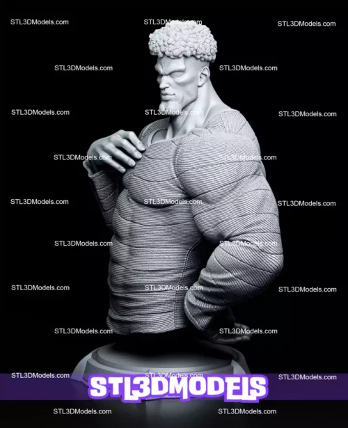Puri-Puri Prisoner Bust STL 3D Model 