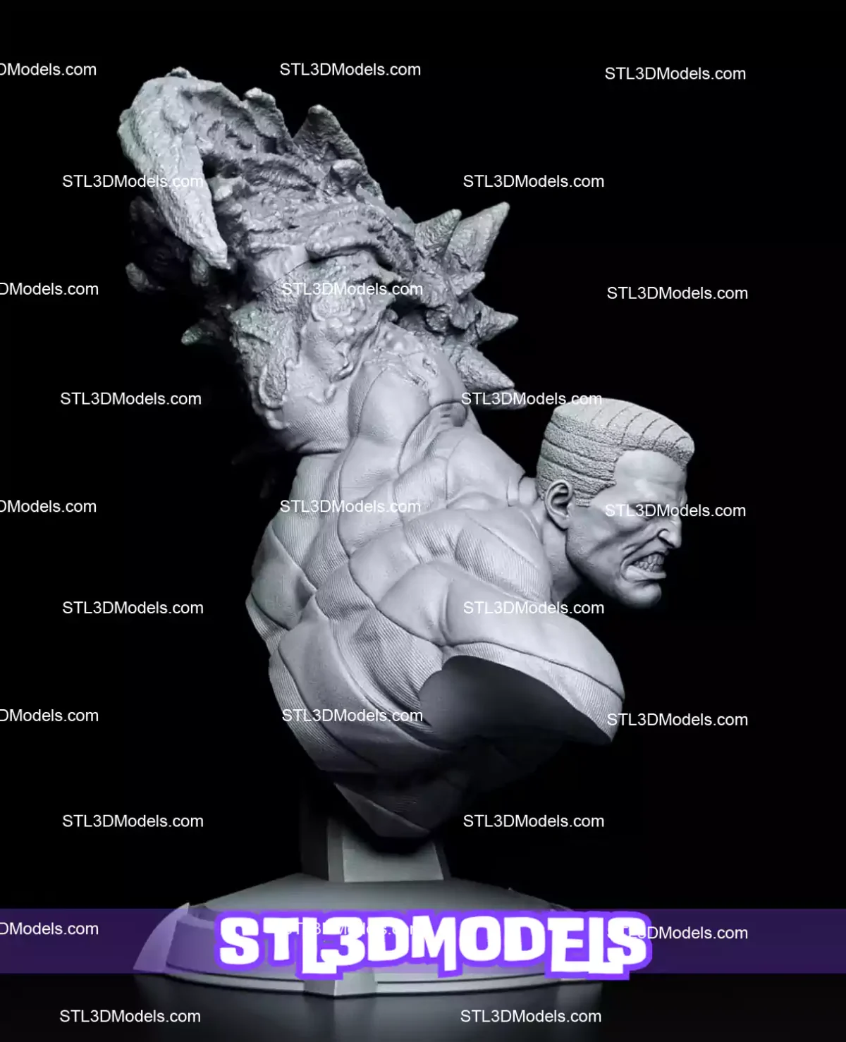 Sandman Bust STL 3D Model 