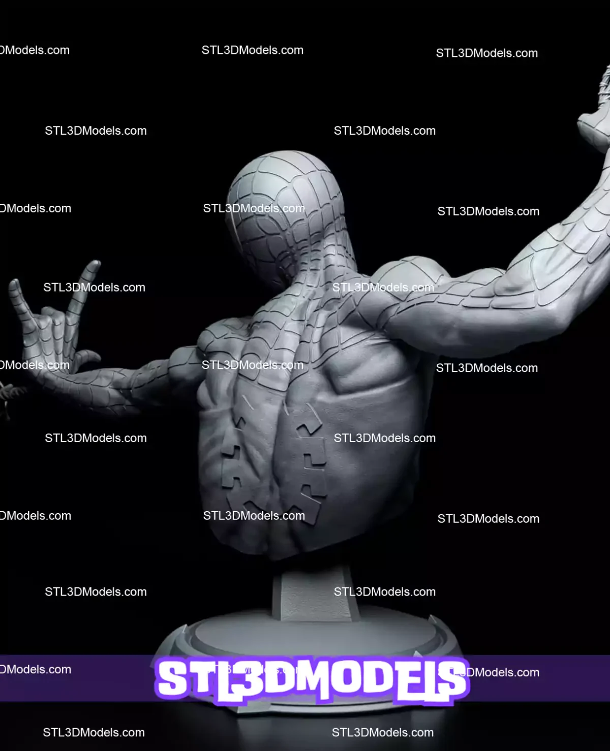 Spider‑Man Bust STL 3D Model 