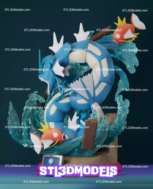 Gyarados Mythic STL 3D Model 