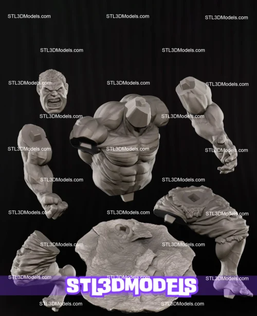 Hulk STL 3D Model 