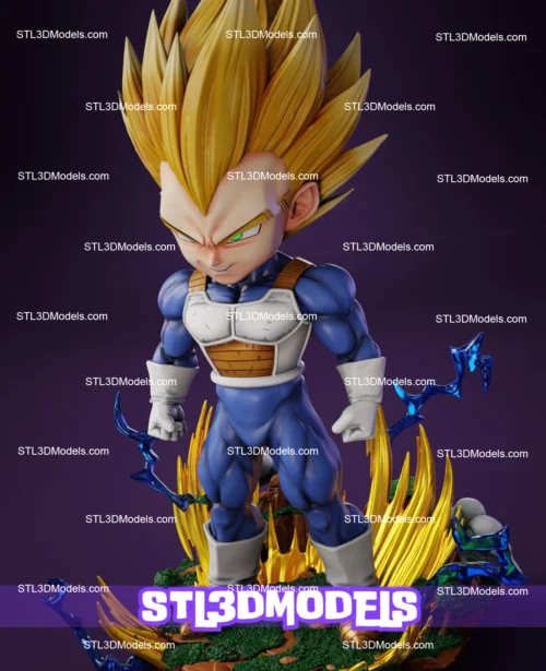 Super Vegeta STL 3D Model 