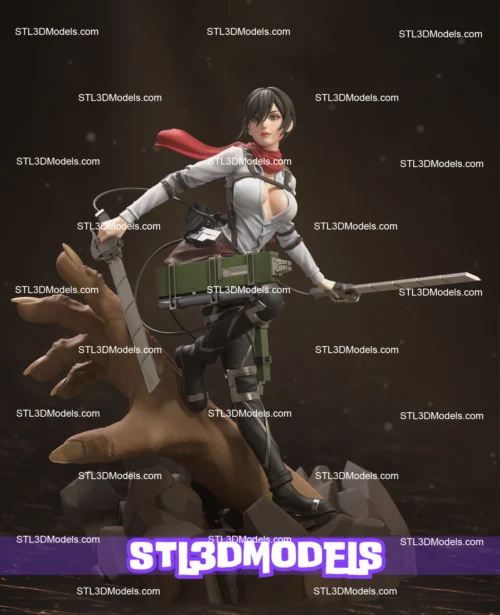 Mikasa Ackerman STL 3D Model 
