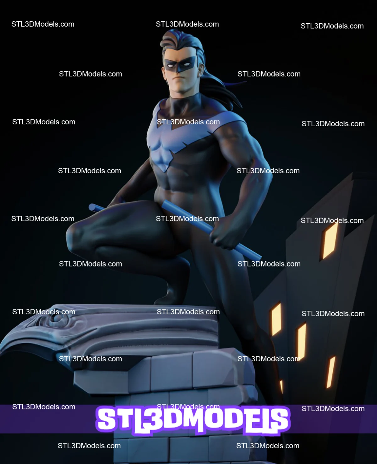 Nightwing STL 3D Model 
