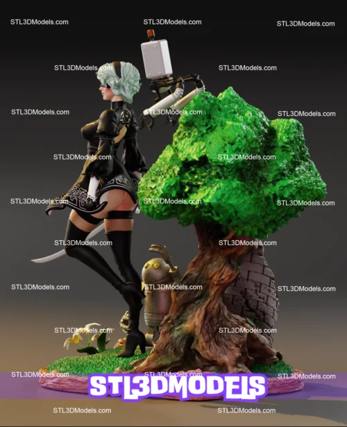 2B STL 3D Model 