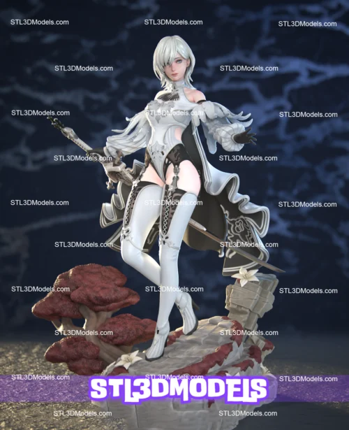 10H NieR Automata STL 3D Model