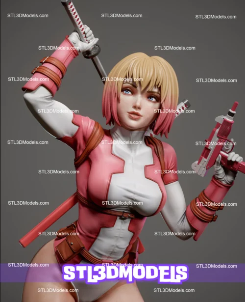 Gwenpool STL 3D Model 